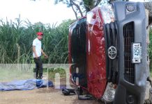 Foto: Volcadura de vehículo en Siuna deja 10 personas lesionadas / TN8