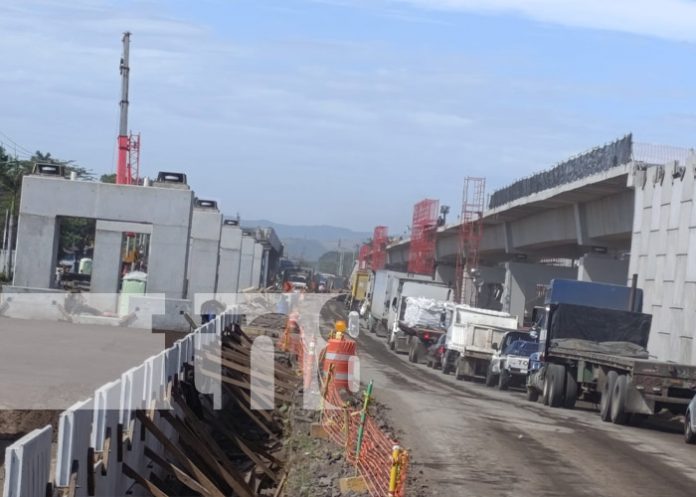 Foto: Construcción de Pista Héroes y Mártires en Managua / TN8