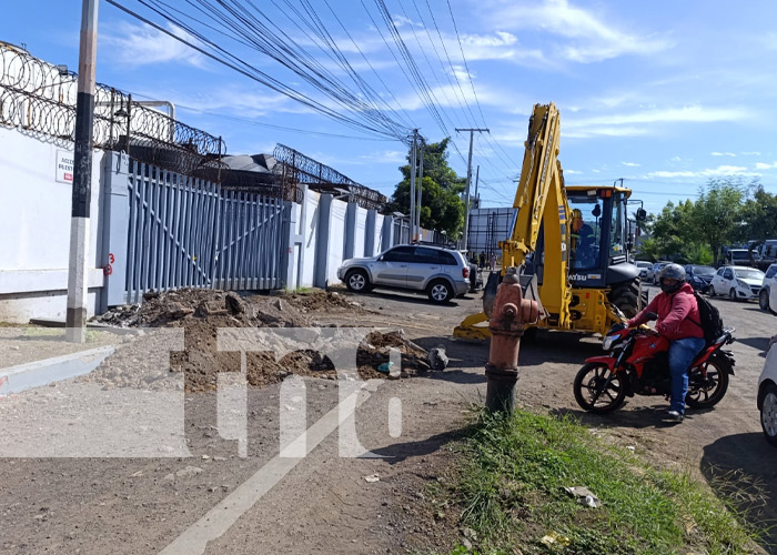 Foto: Construcción de Pista Héroes y Mártires en Managua / TN8