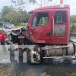 Foto: Accidente con cisterna y camión en carretera de Nueva Guinea a Bluefields / TN8