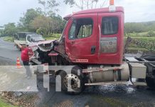 Foto: Accidente con cisterna y camión en carretera de Nueva Guinea a Bluefields / TN8