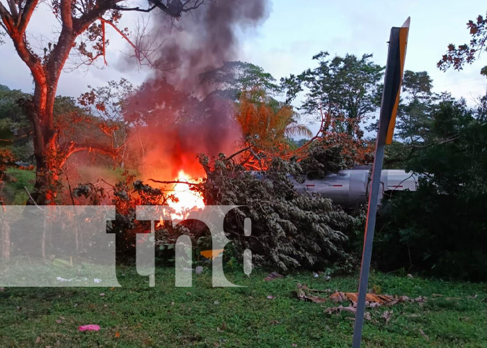 Foto: Accidente de tránsito en Carretera El Coral - Juigalpa / TN8