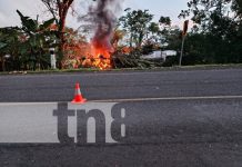 Foto: Accidente de tránsito en Carretera El Coral - Juigalpa / TN8