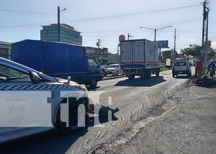 Foto: Accidente de tránsito en Carretera a Masaya, jurisdicción Managua / TN8