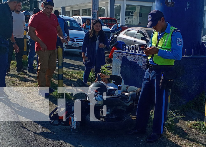 Foto: Accidente de tránsito en Carretera a Masaya, jurisdicción Managua / TN8