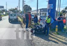 Foto: Accidente de tránsito en Carretera a Masaya, jurisdicción Managua / TN8