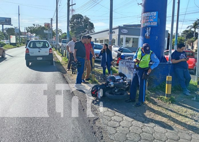 Foto: Accidente de tránsito en Carretera a Masaya, jurisdicción Managua / TN8