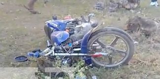 Foto: Choque de motocicletas en Mateare / TN8