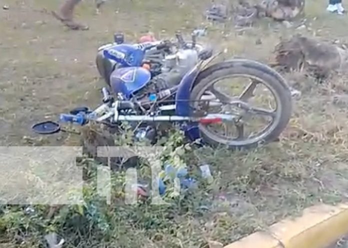 Foto: Choque de motocicletas en Mateare / TN8