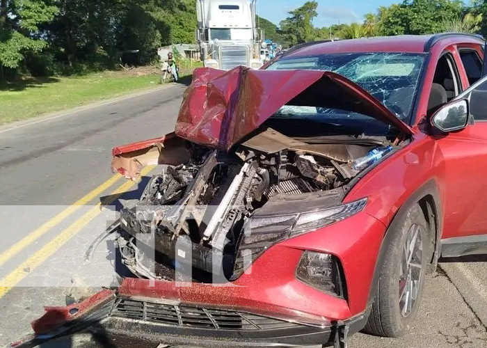 Foto: Fuerte accidente en el sector de El Manchón, Nandaime / TN8