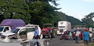 Foto: Fuerte accidente en el sector de El Manchón, Nandaime / TN8