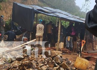 Foto: Mineros soterrados en Santo Domingo, Chontales / TN8