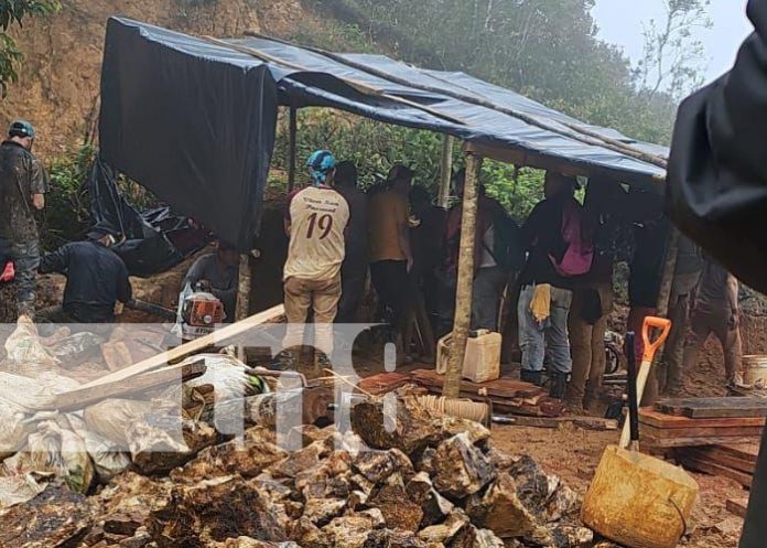 Foto: Mineros soterrados en Santo Domingo, Chontales / TN8