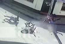 Foto: Fuerte impacto entre motos en Estelí / TN8