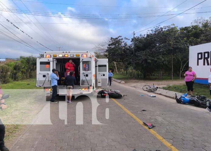 Foto: Choque de motos en Estelí / TN8