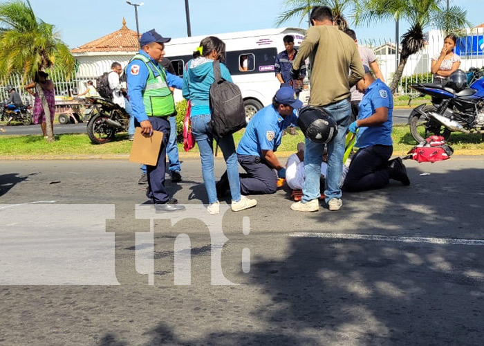 Foto: Fuerte accidente de tránsito cerca de Metrocentro, Managua / TN8