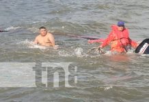 Foto: Naufragio de una embarcación en el Lago Cocibolca / TN8