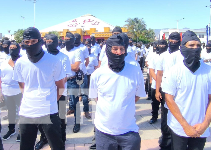 Foto: Juramentación de policías voluntarios en Estelí / TN8