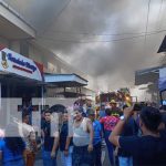 Foto: Grandes llamas en un incendio en el Mercado Oriental / TN8