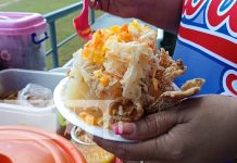 Foto: Vigorón en el estadio de béisbol de Bluefields durante el Pomares / TN8